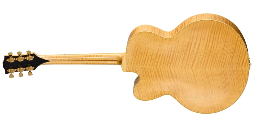 Trasera de la Gibson Custom 1957 L-5 CES Reissue, Antique Natural